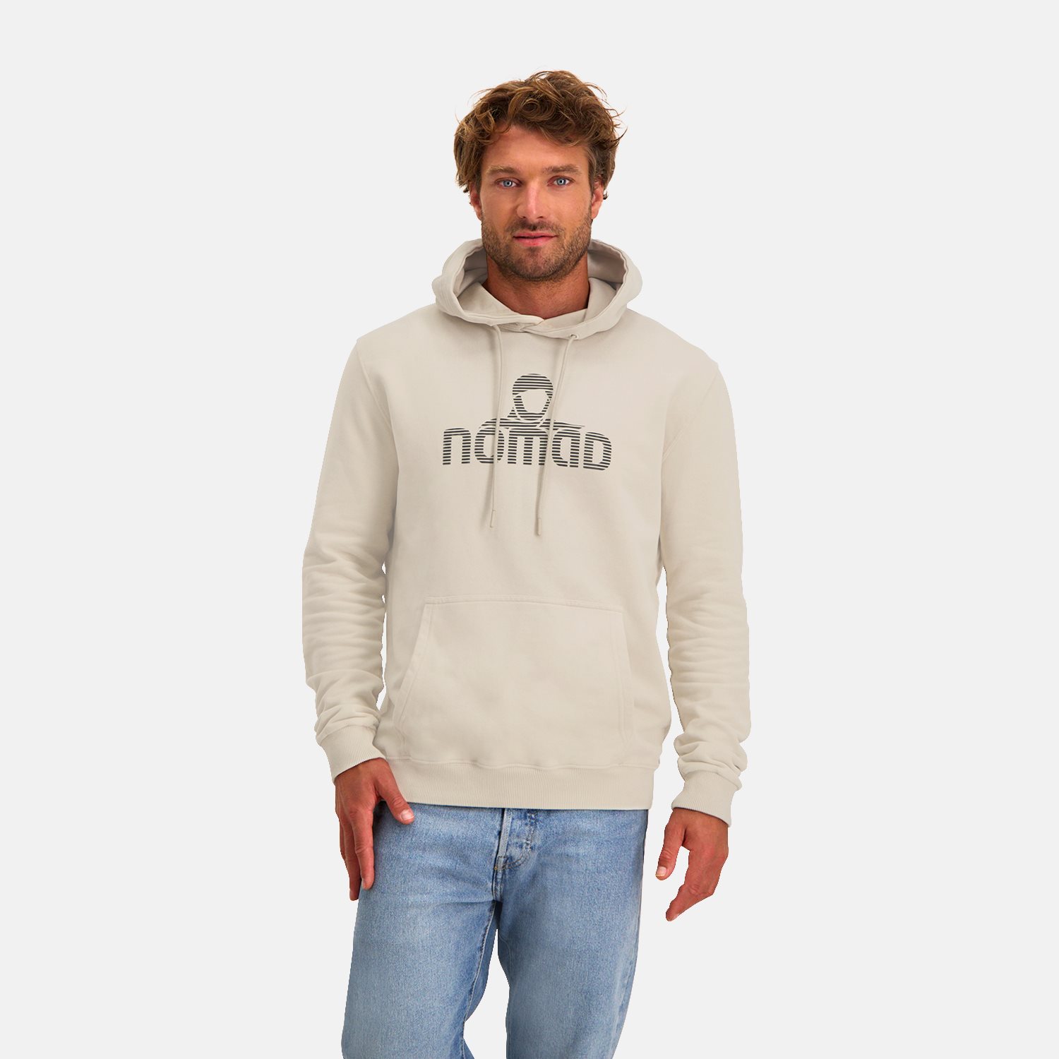 Rolleston Hoodie Kangaroo Heren | Stone | S