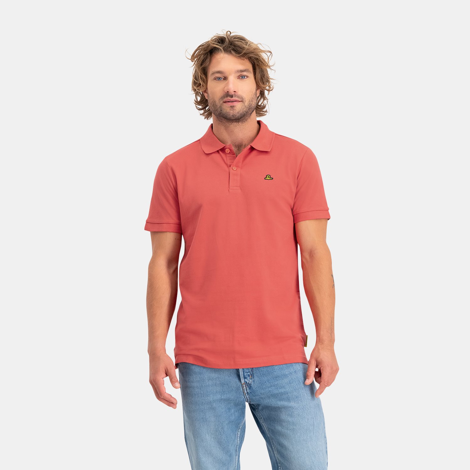 Polo Piqué Heren | Burned Red…