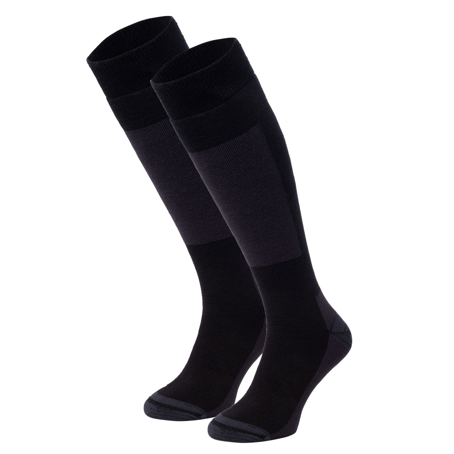 Skisok Premium Merinowol 2-Pack | Zwart | 35/38
