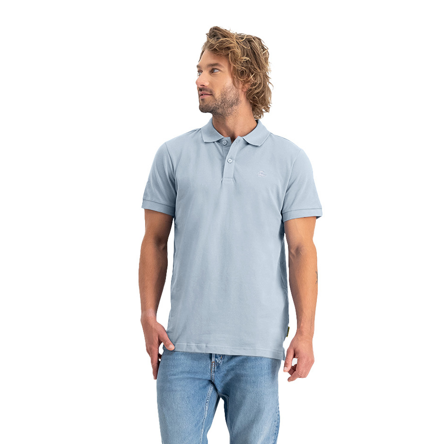 Polo Piqué Heren | Lichtblauw | XL
